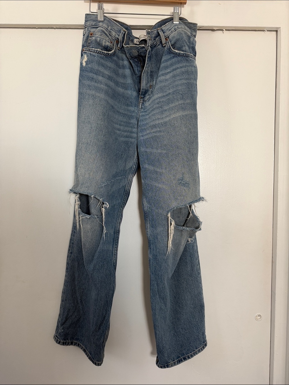 Zara The New Daddy Ripped Boyfriend Jeans 6